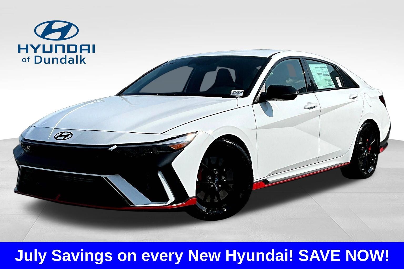 Atlas White 2026 Hyundai Elantra N Sedan Front-Wheel Drive 6-Speed Manual