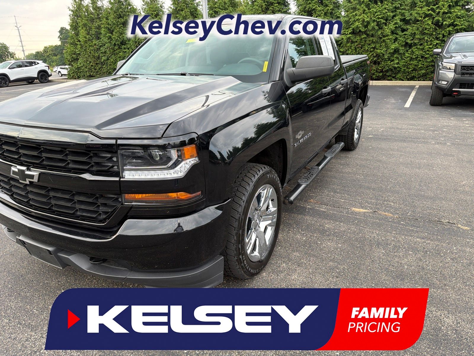 Black 2016 Chevrolet Silverado 1500 Pickup Truck Four-Wheel Drive 6-Speed Automatic Overdrive