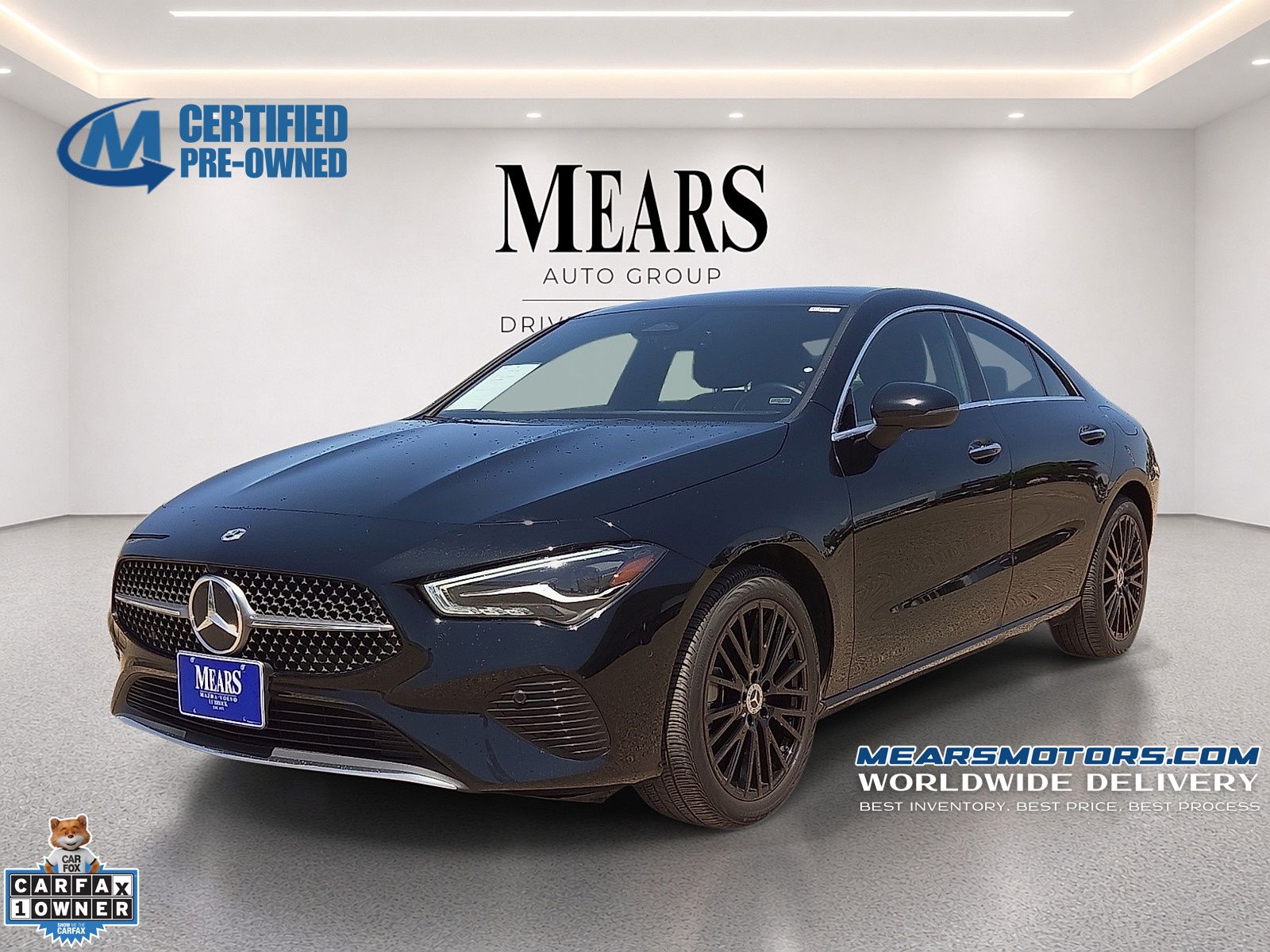 Night Black 2025 Mercedes-Benz CLA Coupe Front-Wheel Drive 8-Speed Dual Clutch