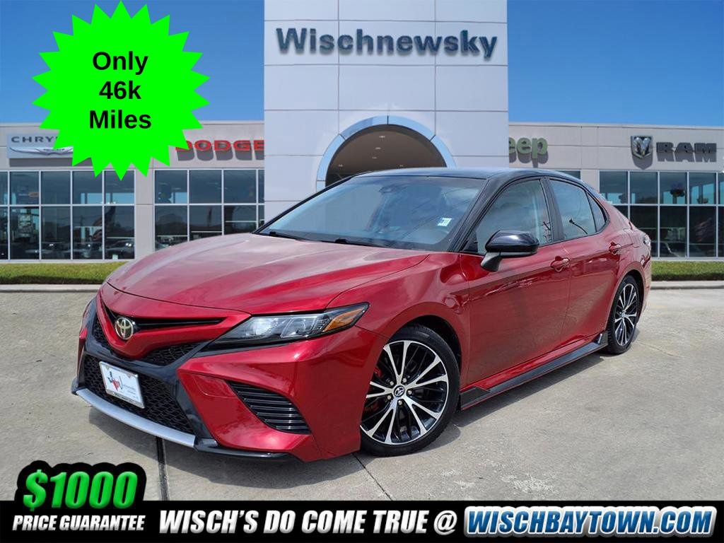 2020 Toyota Camry TRD V6 Red at Joe Myers Mazda Kia