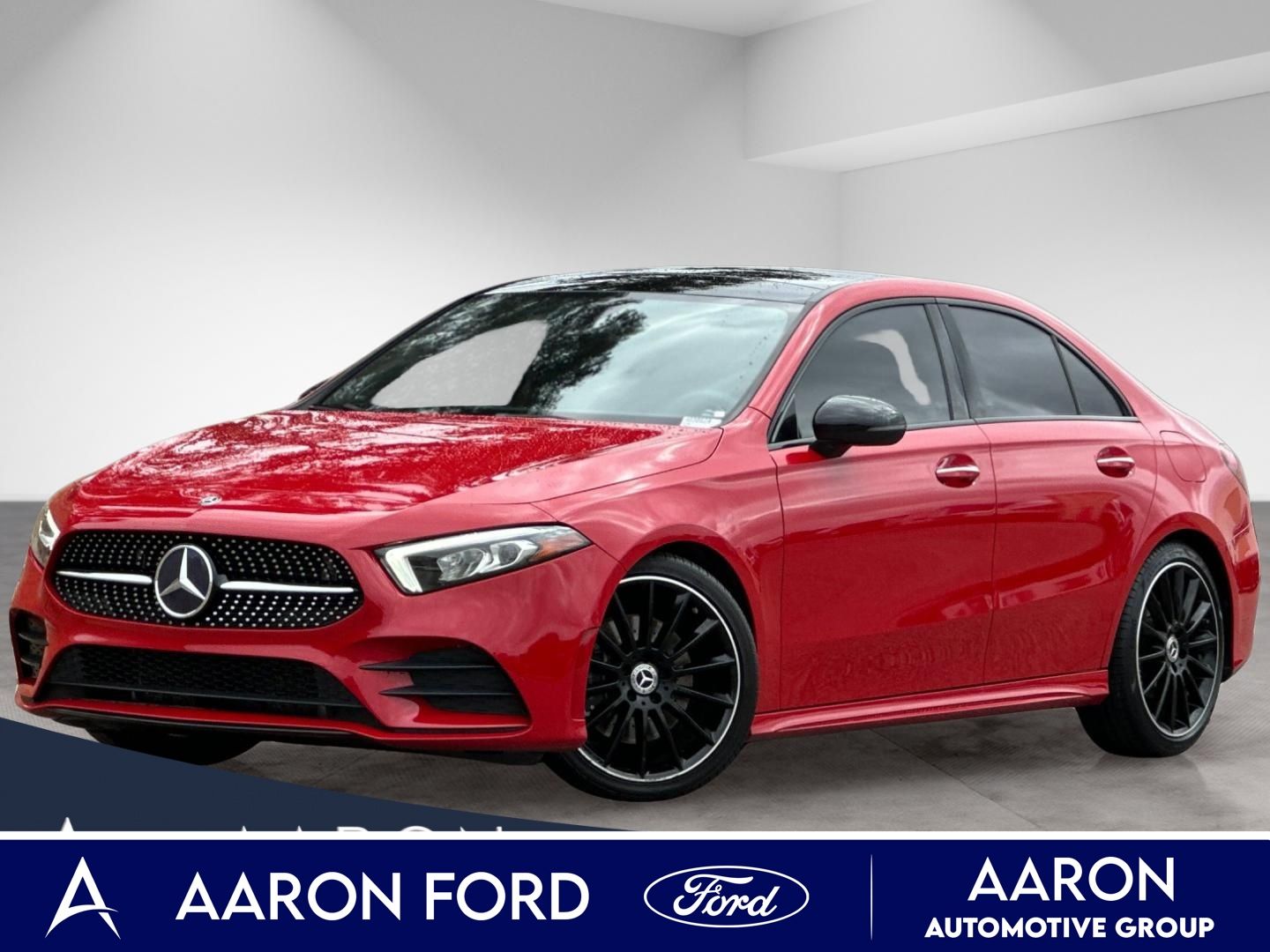Jupiter Red 2020 Mercedes-Benz A-Class Sedan Front-Wheel Drive 7-Speed Automatic