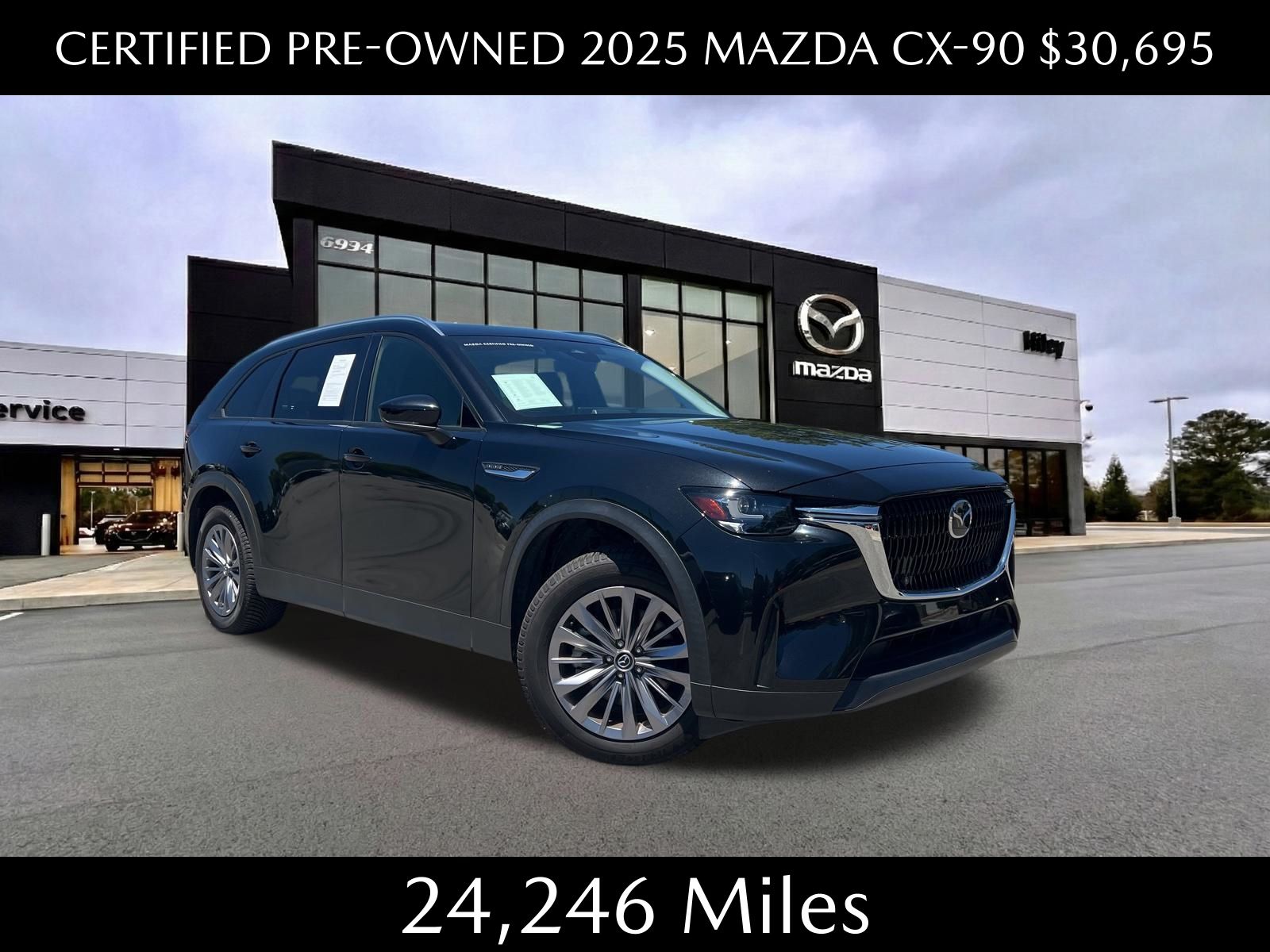 Jet Black Mica 2025 Mazda CX-90 SUV / Crossover All-Wheel Drive 8-Speed Automatic