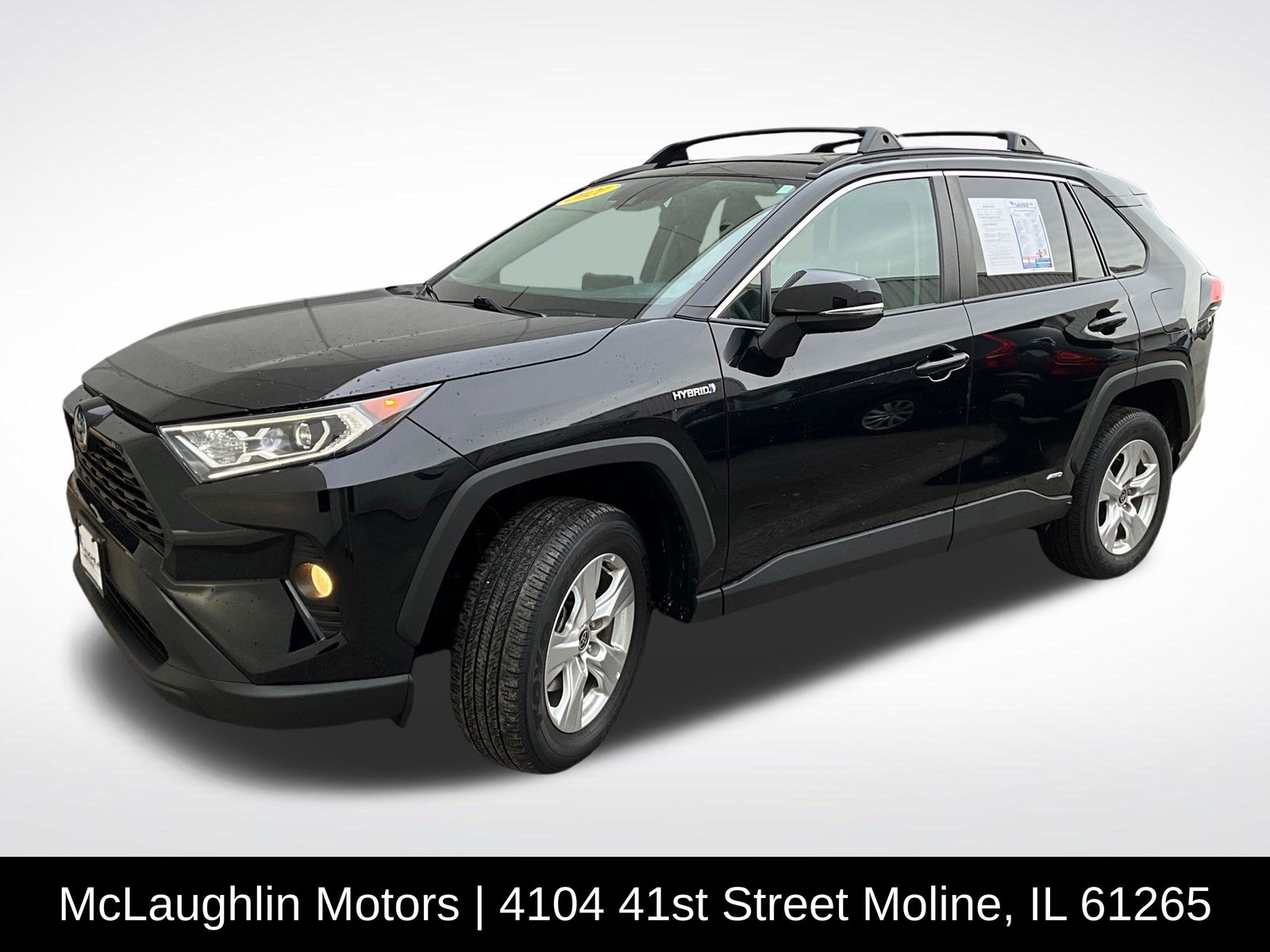 Midnight Black Metallic 2021 Toyota RAV4 Hybrid SUV / Crossover All-Wheel Drive Continuously Variable Transmission