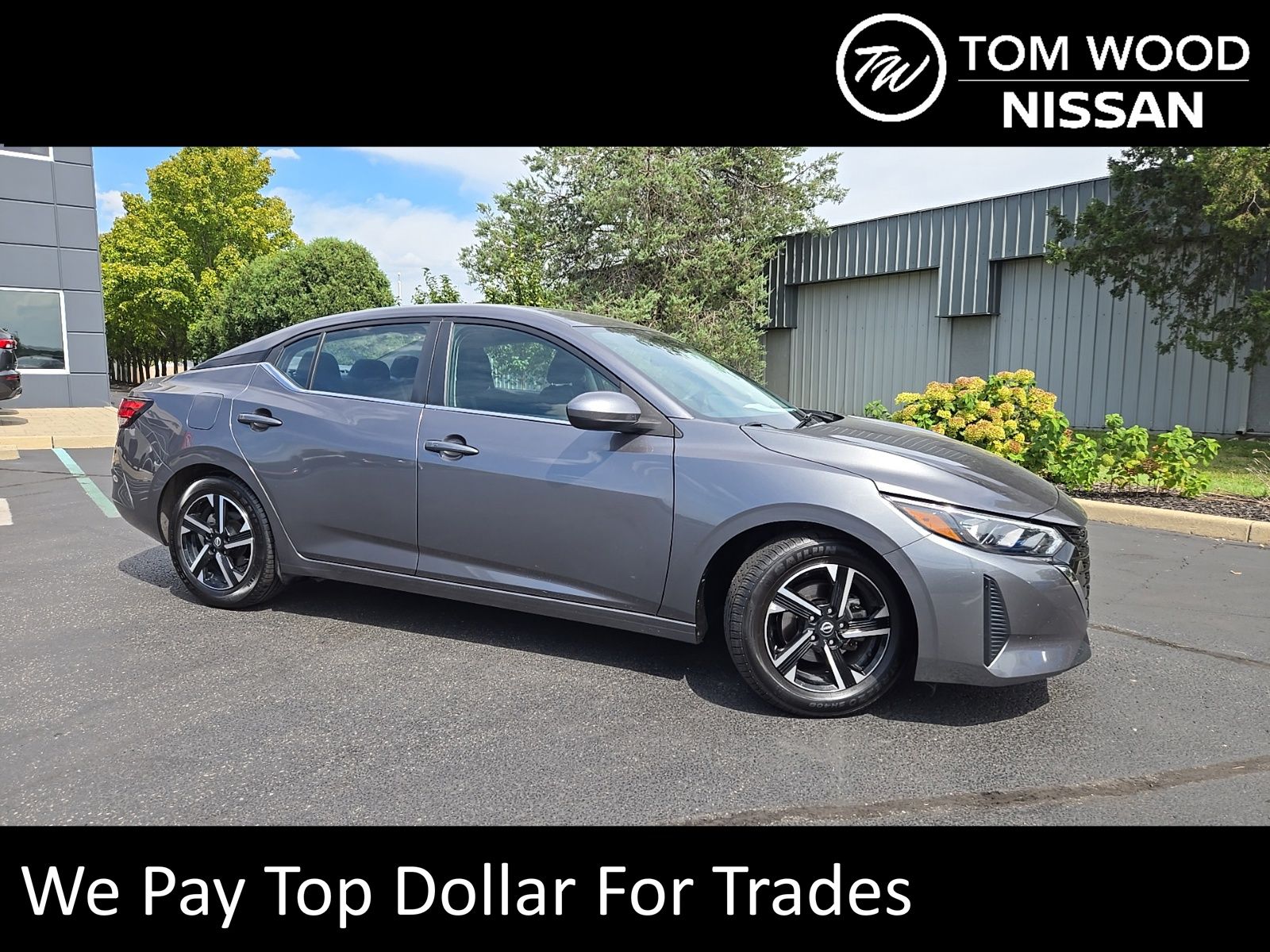 Gray (Gun Metallic) 2025 Nissan Sentra Sedan Front-Wheel Drive Continuously Variable Transmission