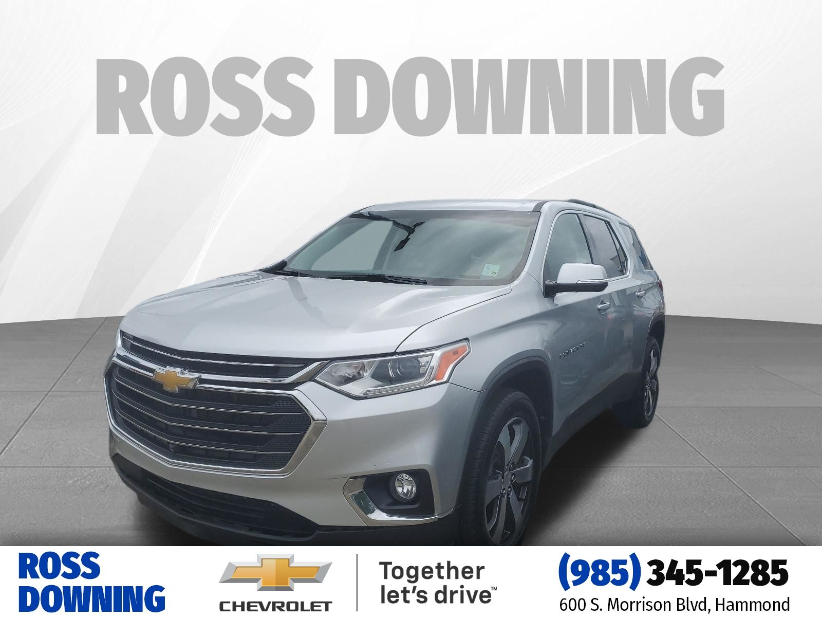 2020 Chevrolet Traverse 3LT Silver at Supreme Chevrolet of Gonzales