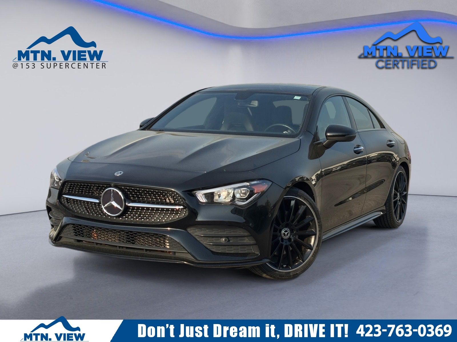Black 2023 Mercedes-Benz CLA 250 FWD Coupe Front-Wheel Drive 7-Speed Automatic