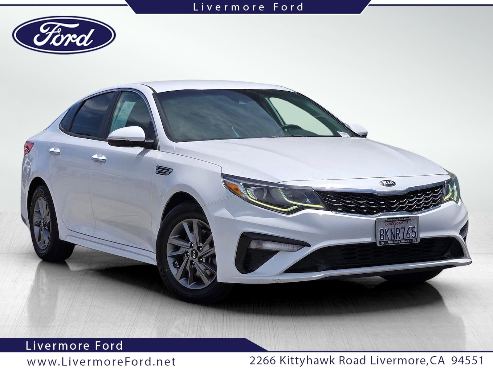 Snow White Pearl 2019 Kia Optima LX FWD Sedan Front-Wheel Drive 6-Speed Automatic