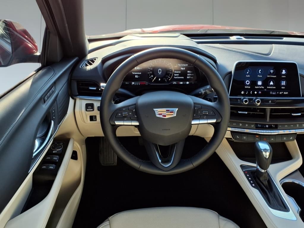 2025 Cadillac CT4 Premium Luxury Red at Bayway Cadillac of The Woodlands