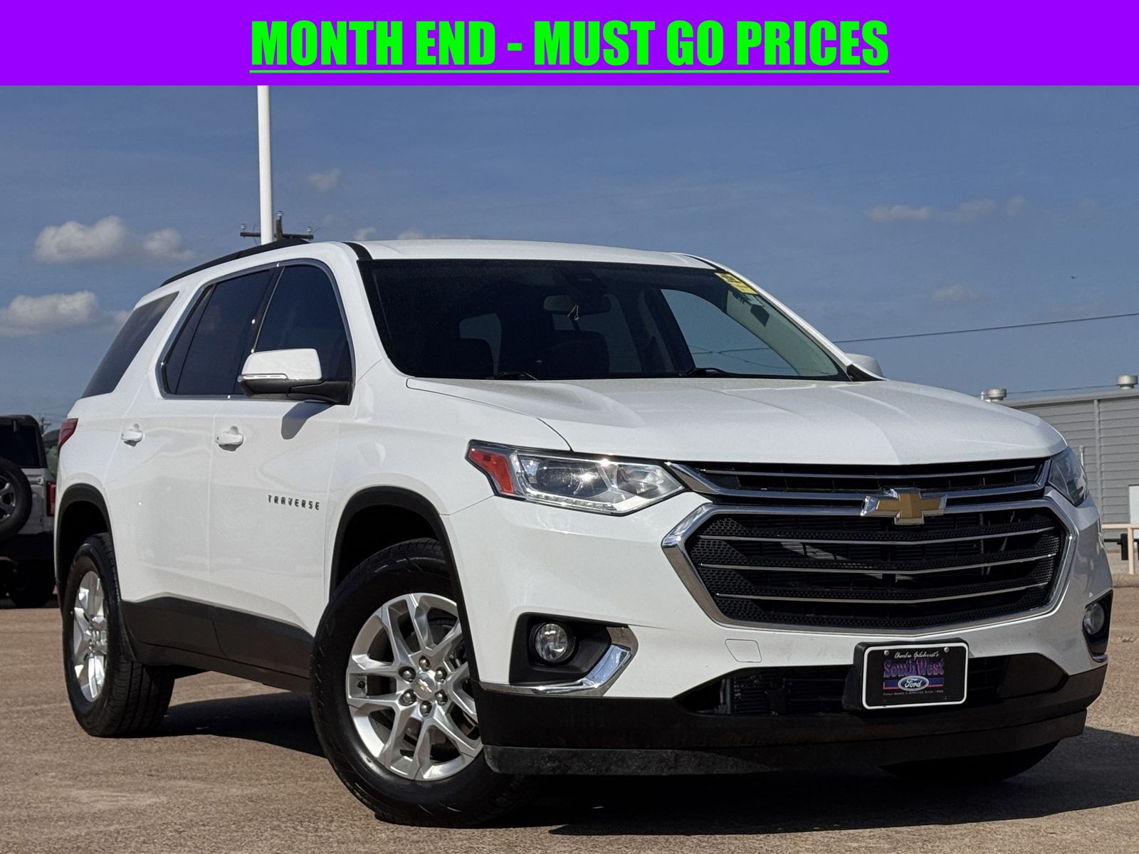 Summit White 2021 Chevrolet Traverse LT Leather FWD SUV / Crossover Front-Wheel Drive 9-Speed Automatic