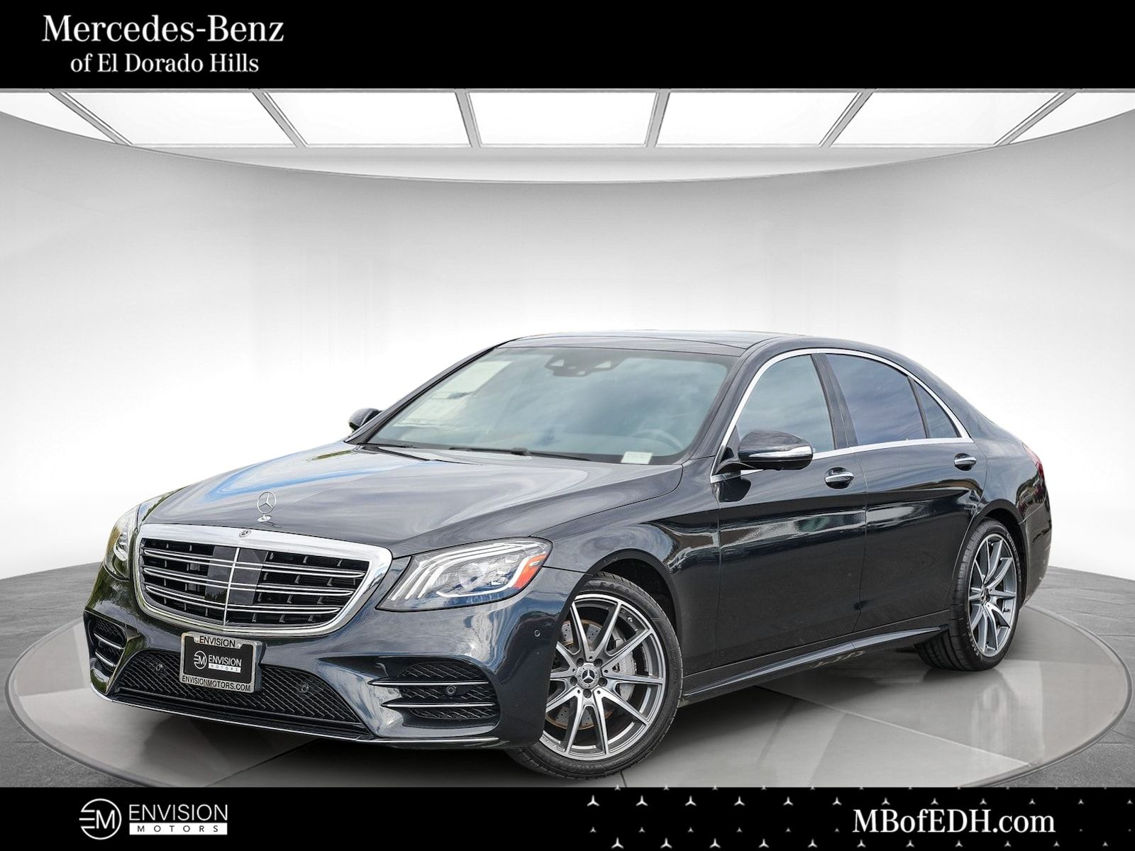 Magnetite Black Metallic 2019 Mercedes-Benz S-Class Sedan Rear-Wheel Drive 9-Speed Automatic