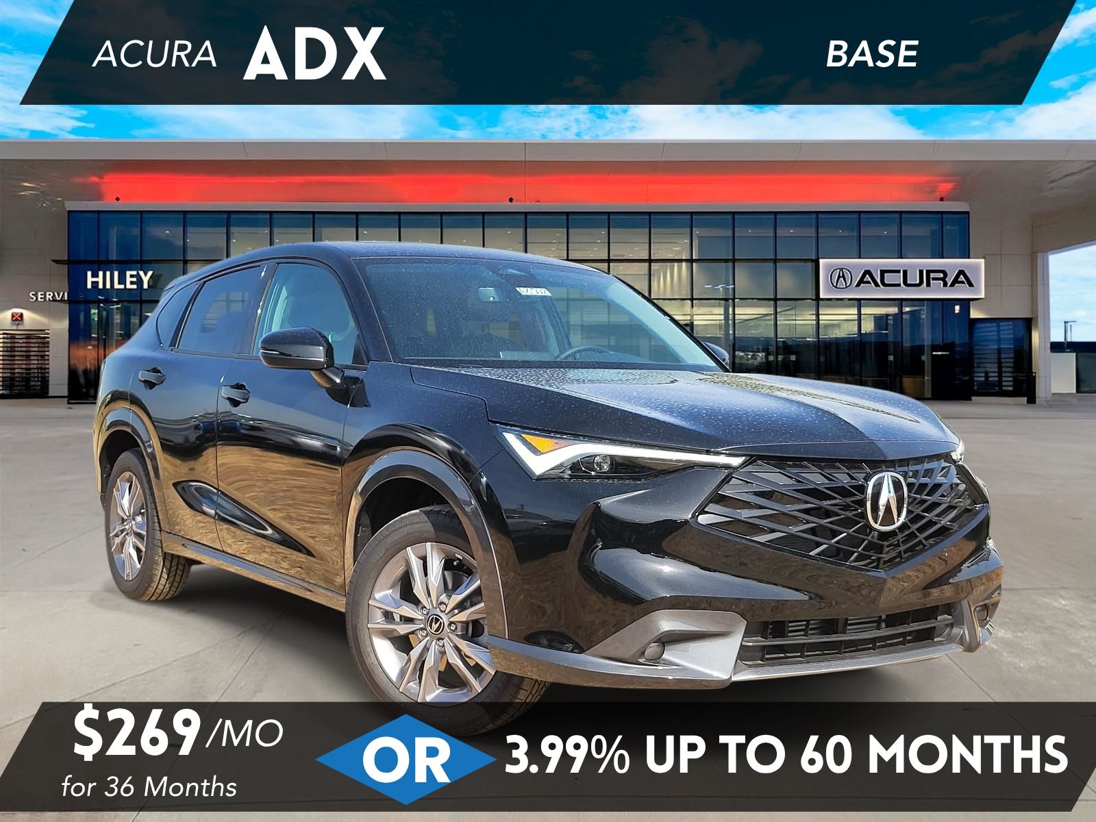 Crystal Black Pearl 2026 Acura ADX SUV / Crossover All-Wheel Drive Continuously Variable Transmission
