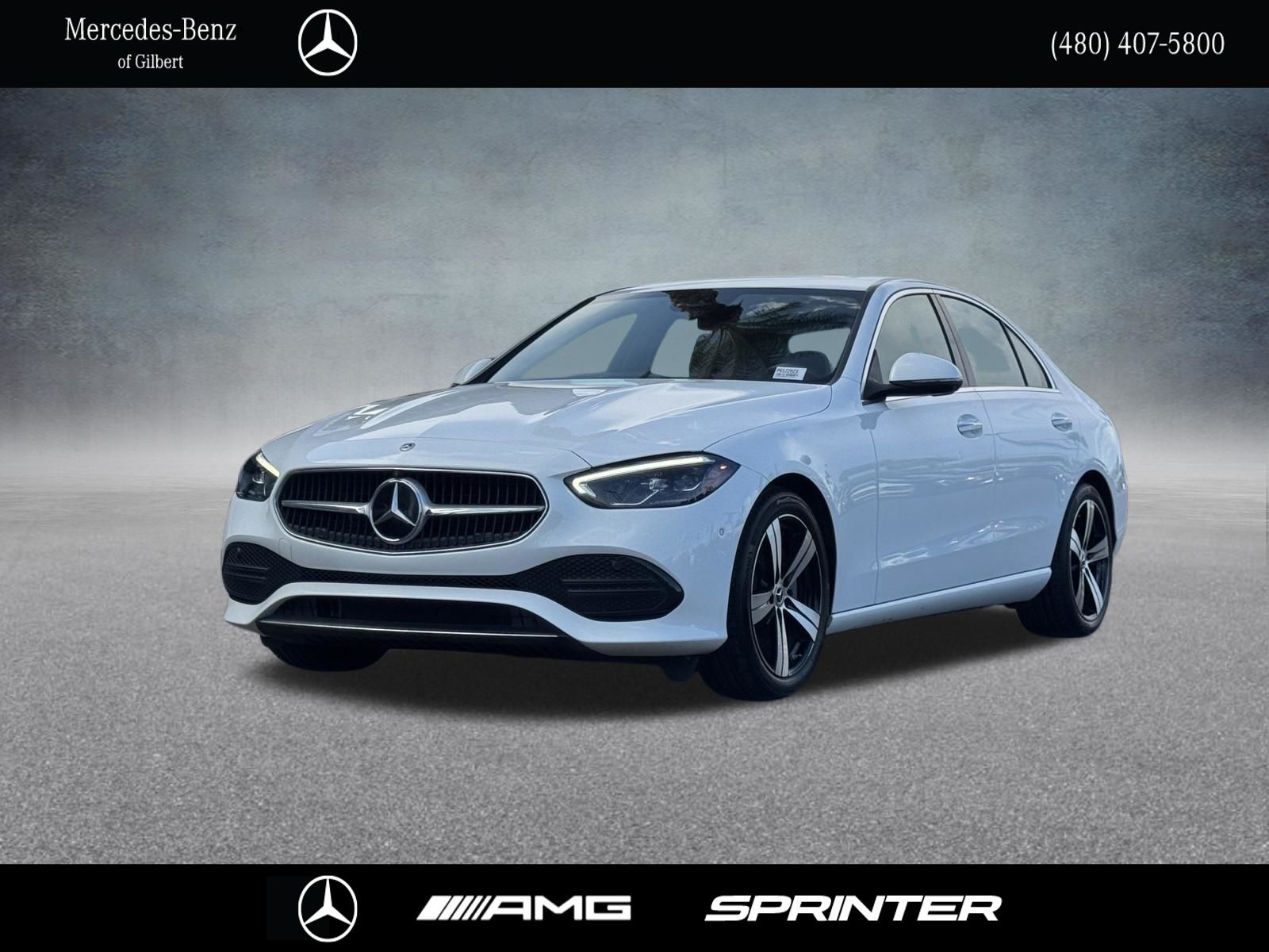Polar White 2023 Mercedes-Benz C-Class Sedan Rear-Wheel Drive 9-Speed Automatic