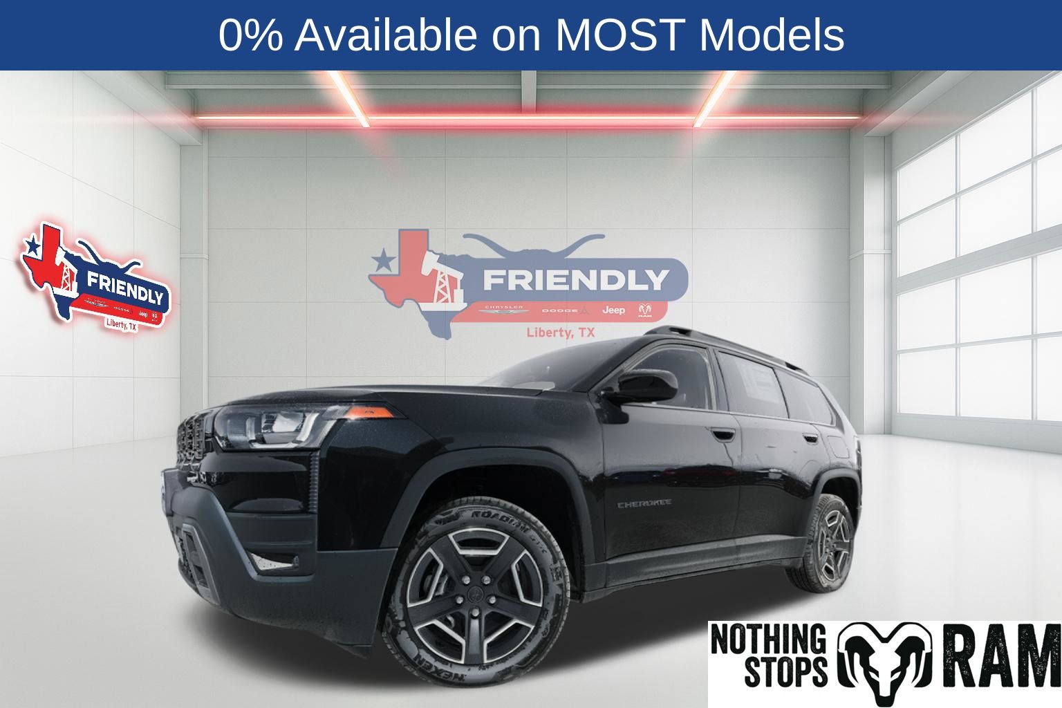 Diamond Black Crystal Pearlcoat 2026 Jeep Cherokee Limited 4WD SUV / Crossover Four-Wheel Drive Continuously Variable Transmission