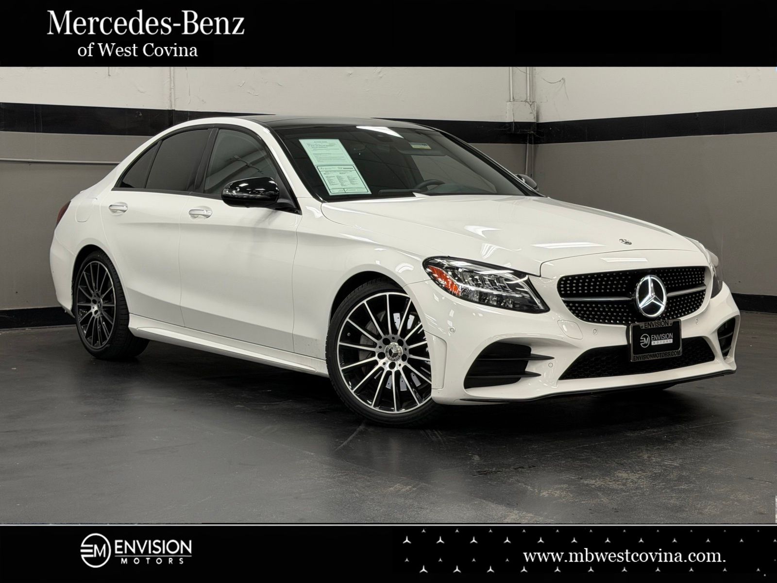 Polar White 2020 Mercedes-Benz C-Class Sedan Rear-Wheel Drive 9-Speed Automatic