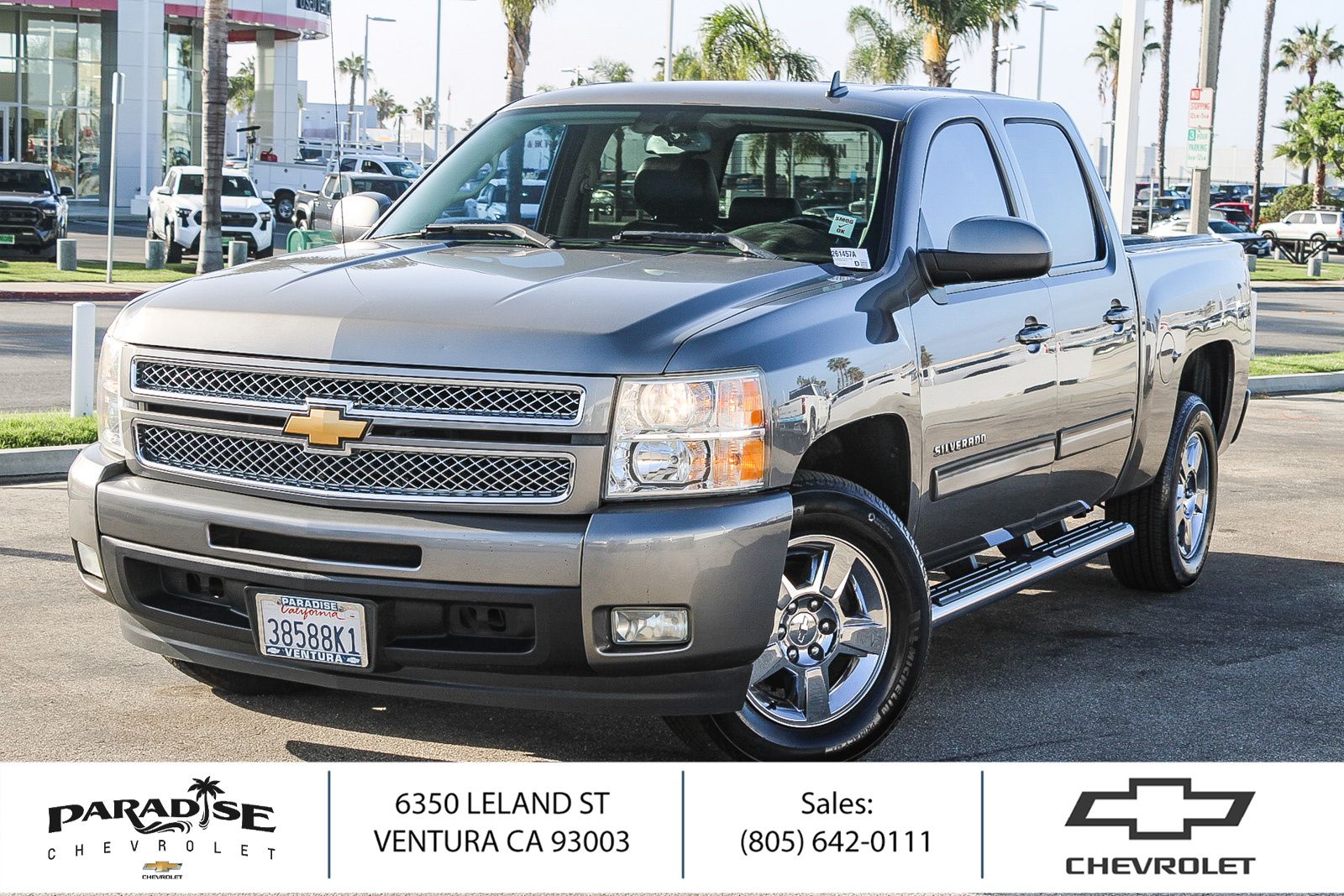 Graystone Metallic 2013 Chevrolet Silverado 1500 Pickup Truck 4X2 6-Speed Automatic Overdrive