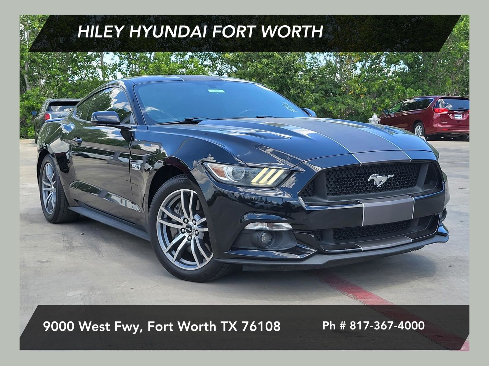 Black 2015 Ford Mustang Coupe Rear-Wheel Drive 6-Speed Manual
