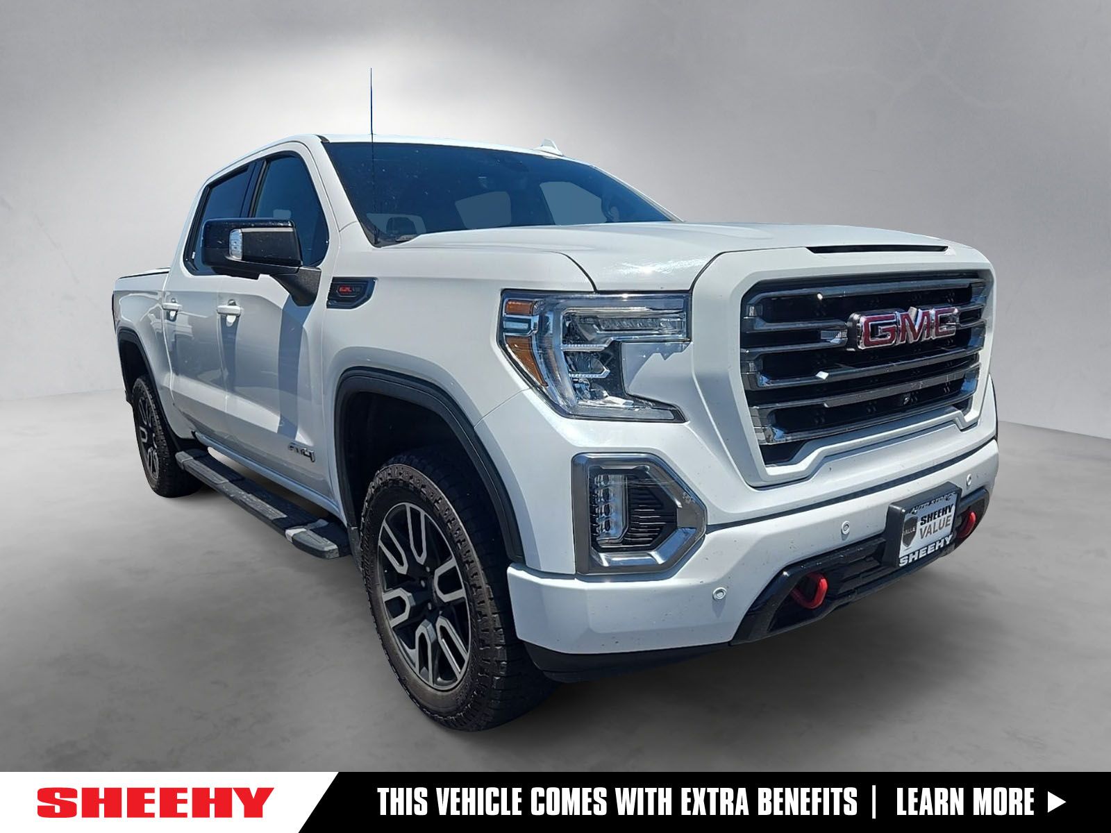 Summit White 2019 GMC Sierra 1500 AT4 Crew Cab 4WD Pickup Truck Four-Wheel Drive Automatic