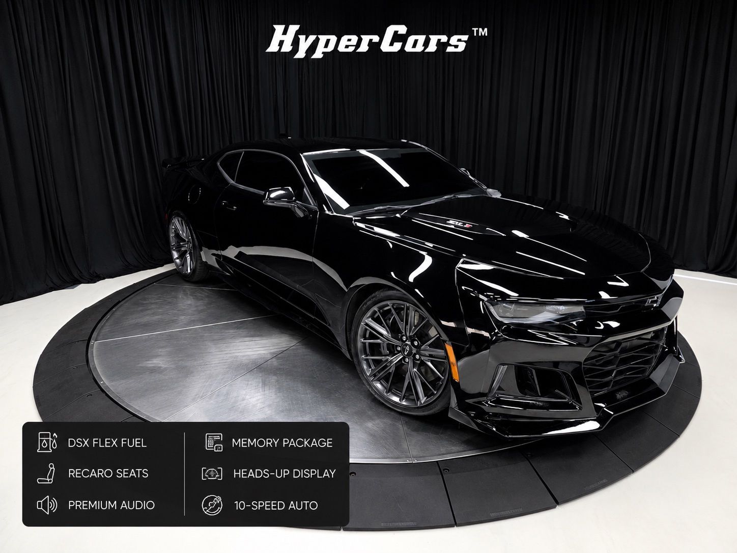 Black 2021 Chevrolet Camaro Coupe Rear-Wheel Drive Automatic