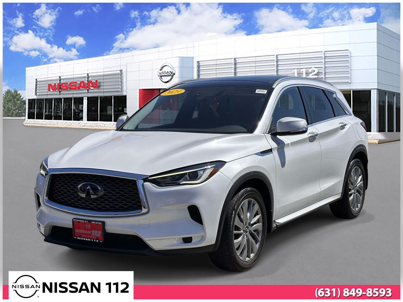 White 2023 INFINITI QX50 SUV / Crossover All-Wheel Drive Continuously Variable Transmission