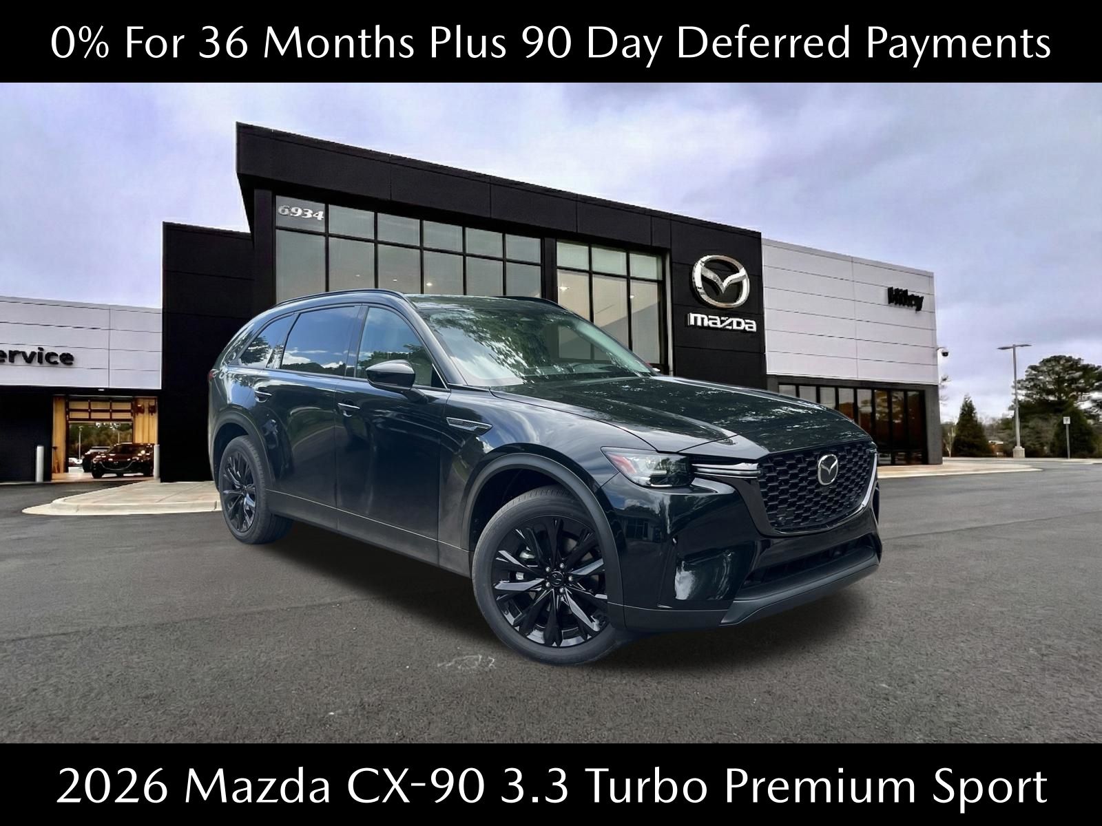 Jet Black Mica 2026 Mazda CX-90 SUV / Crossover All-Wheel Drive 8-Speed Automatic