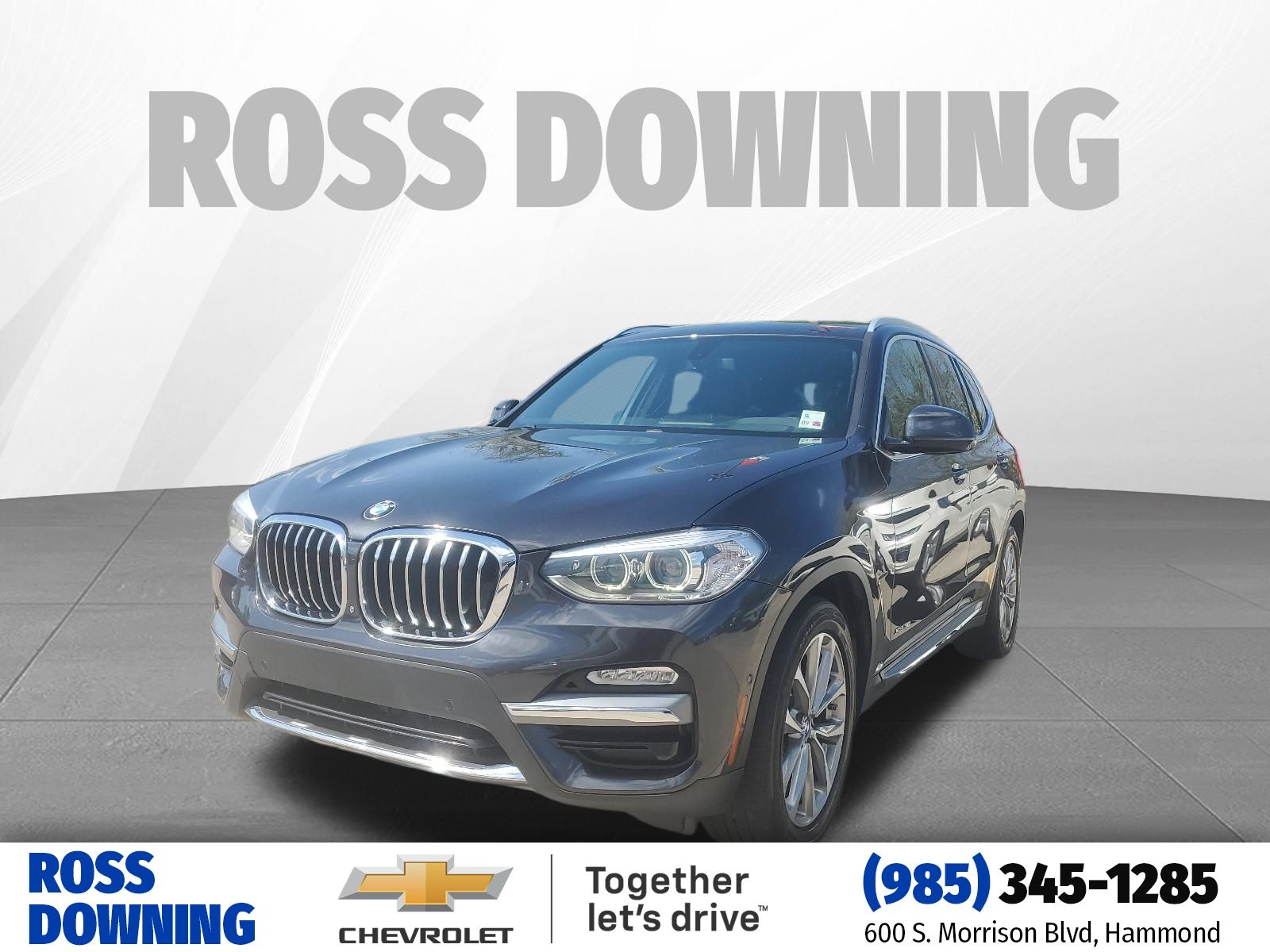 Gray (Dark Graphite) 2018 BMW X3 xDrive30i AWD SUV / Crossover All-Wheel Drive 8-Speed Automatic