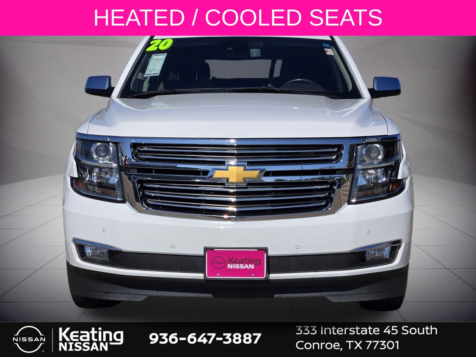 2020 Chevrolet Tahoe Premier White at Classic Elite Chevrolet Sugar Land
