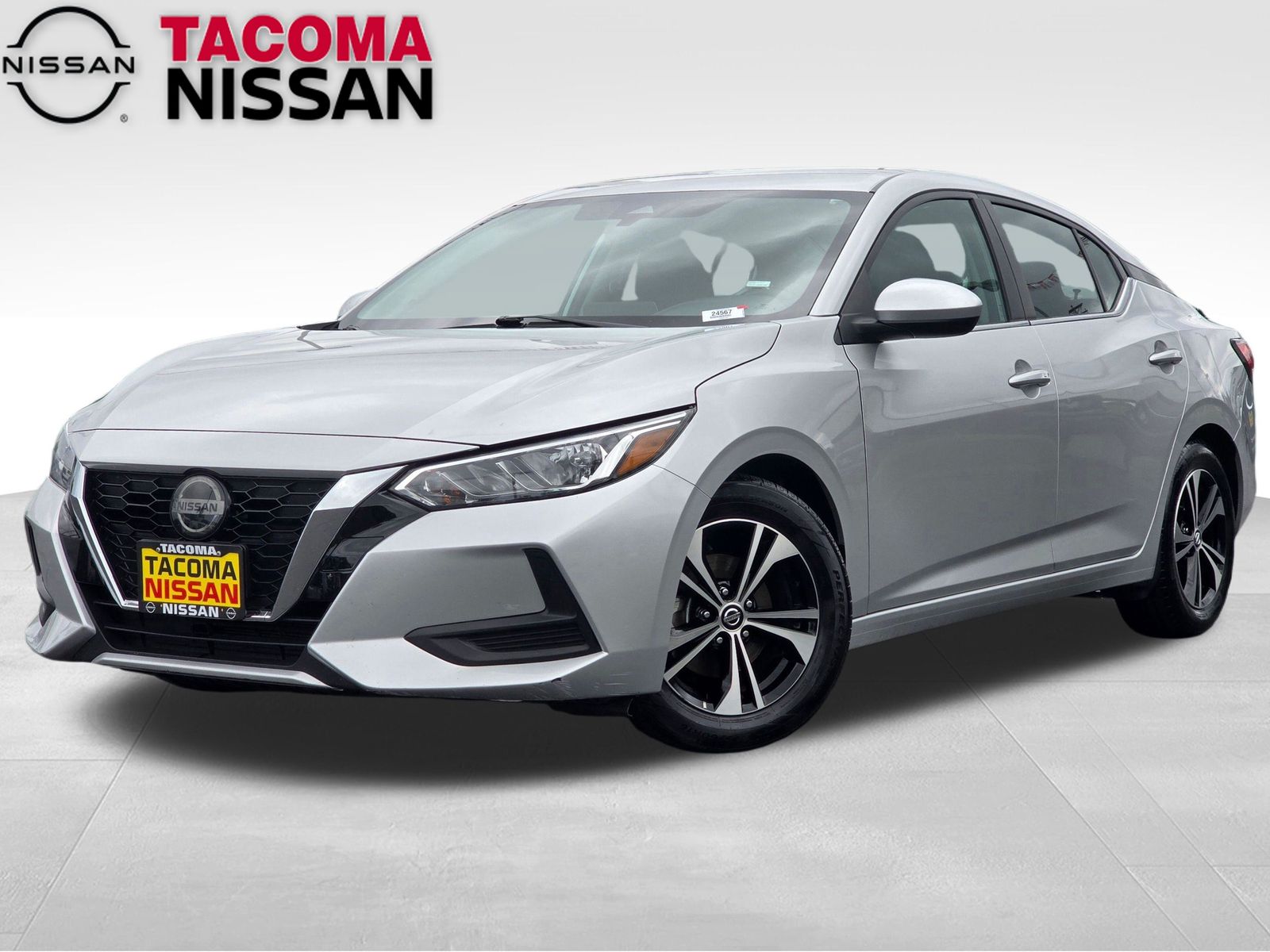 Brilliant Silver Metallic 2023 Nissan Sentra Sedan Front-Wheel Drive Continuously Variable Transmission