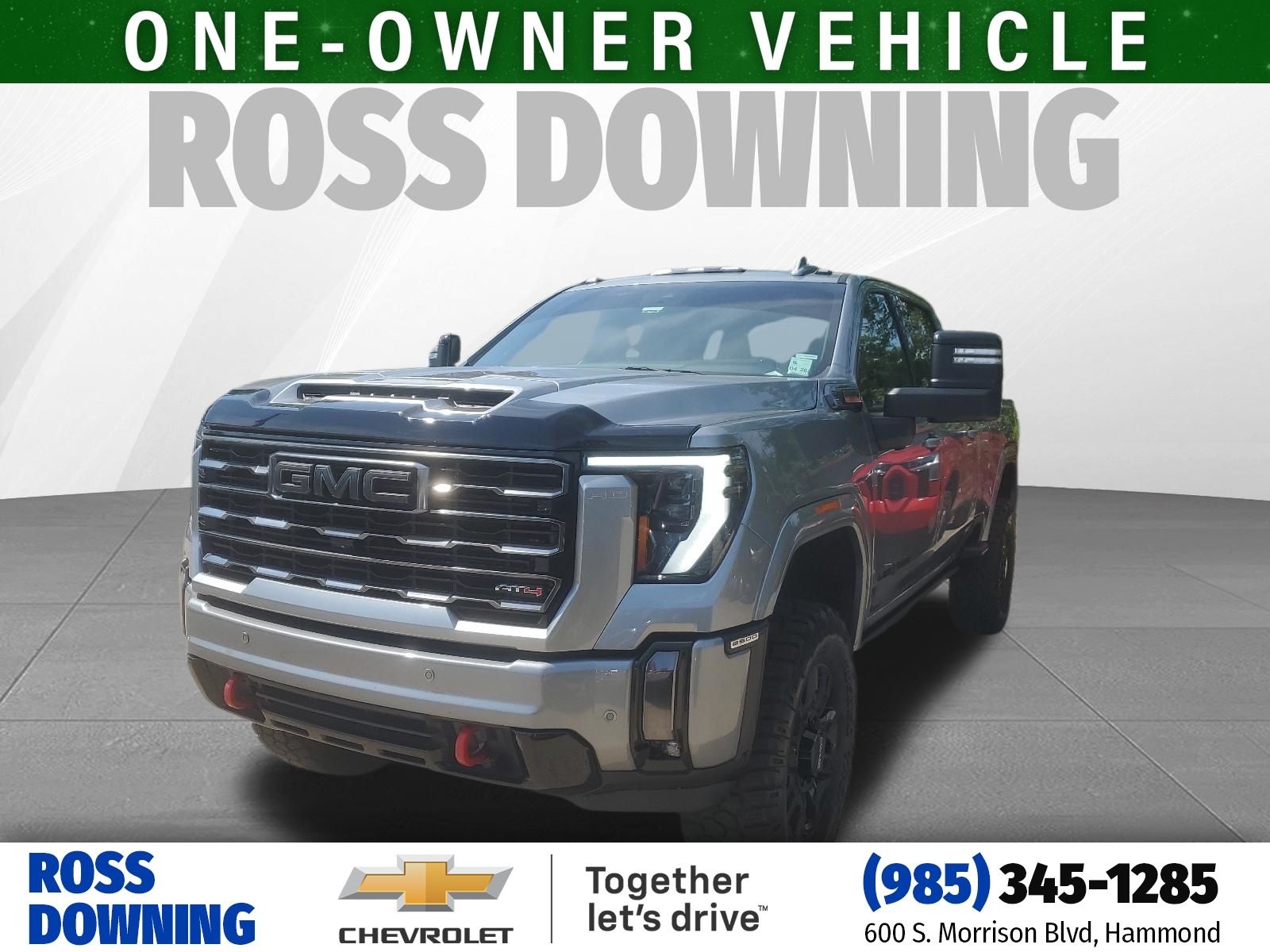 2024 GMC Sierra 2500HD AT4 Silver at Supreme Chevrolet of Gonzales