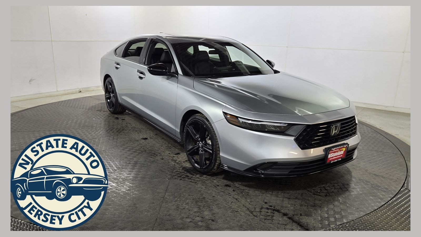 Silver 2024 Honda Accord Hybrid Sedan Front-Wheel Drive Continuously Variable Transmission
