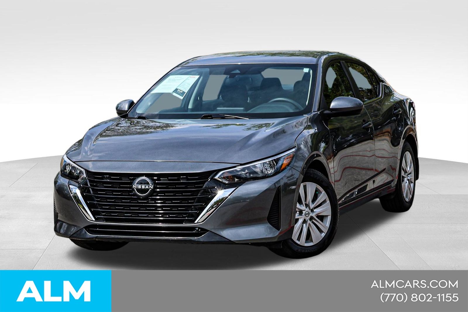 Gray (Gun Metallic) 2024 Nissan Sentra S FWD Sedan Front-Wheel Drive Continuously Variable Transmission