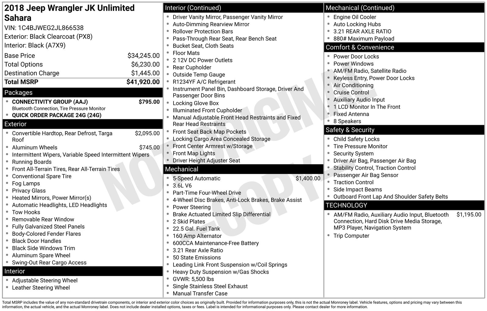 Used Car 2018 Jeep Wrangler Jk  Unlimited Sahara For Sale Under $25,000 In Austin, Texas