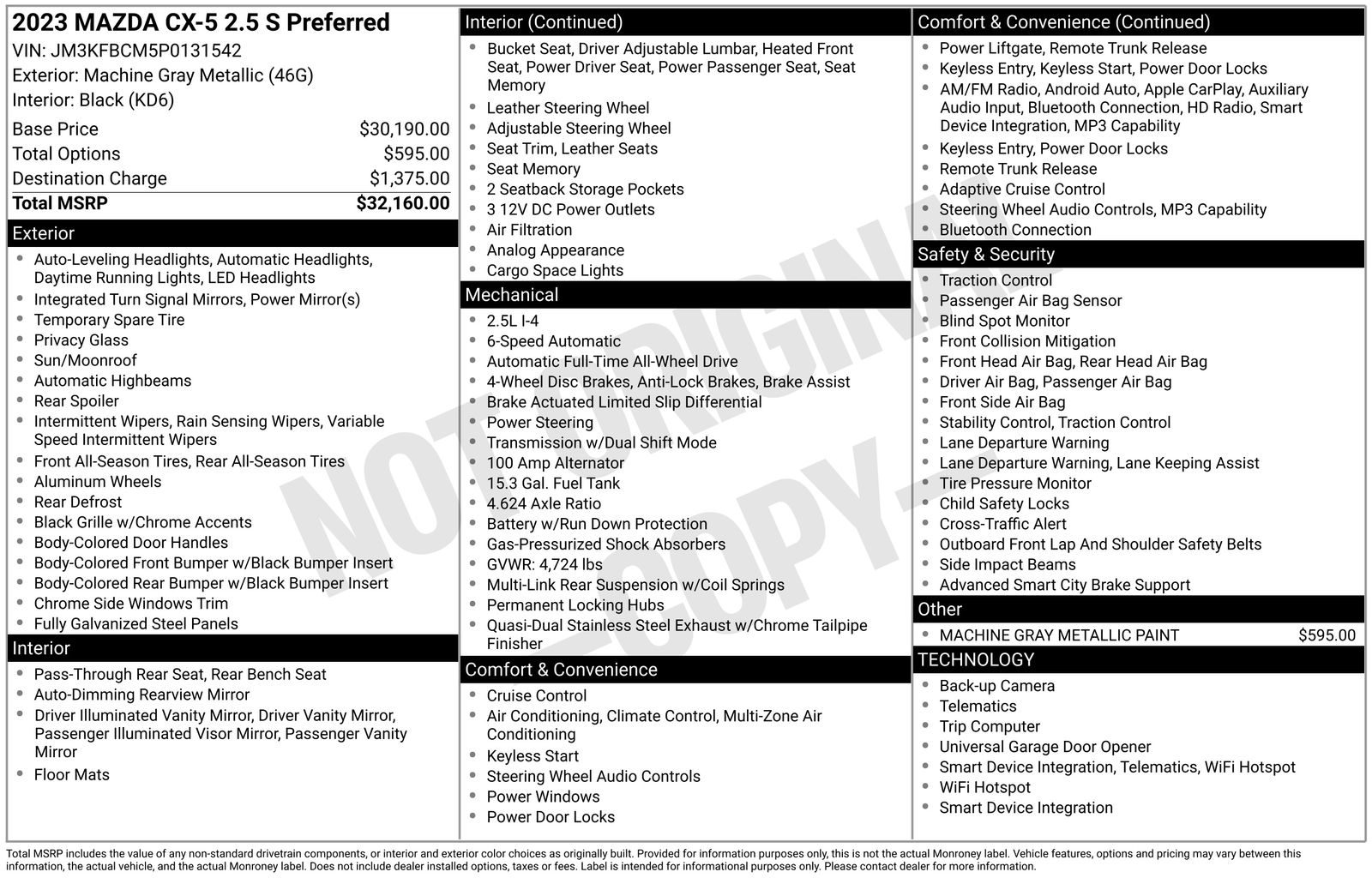 Used Car 2023 Mazda Cx-5  2.5 S Preferred Package For Sale Under $30,000 In Austin, Texas