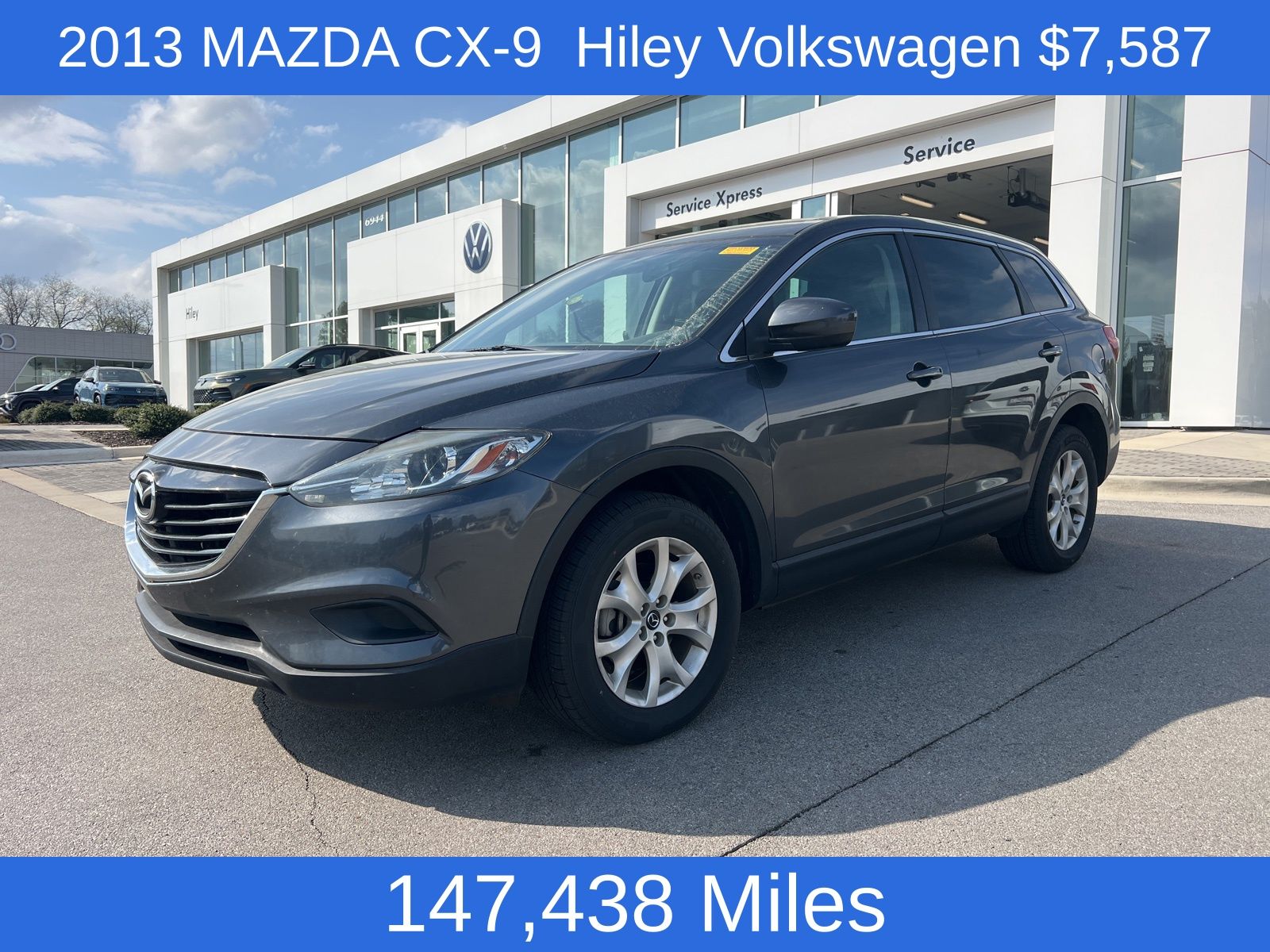 Meteor Gray Mica 2013 Mazda CX-9 Sport SUV / Crossover Front-Wheel Drive 6-Speed Automatic