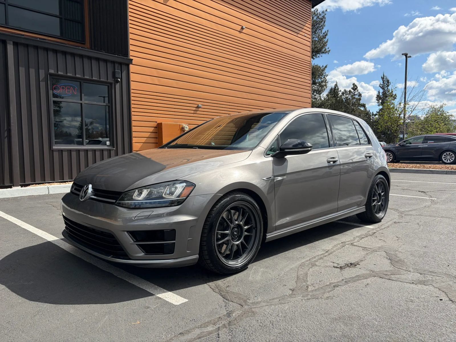Gray 2016 Volkswagen Golf R 4-Door with DCC and Navigation Hatchback All-Wheel Drive 6-Speed Dual Clutch