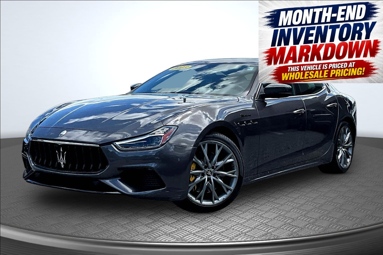 Grigio Maratea Metallic 2023 Maserati Ghibli Sedan All-Wheel Drive 8-Speed Automatic