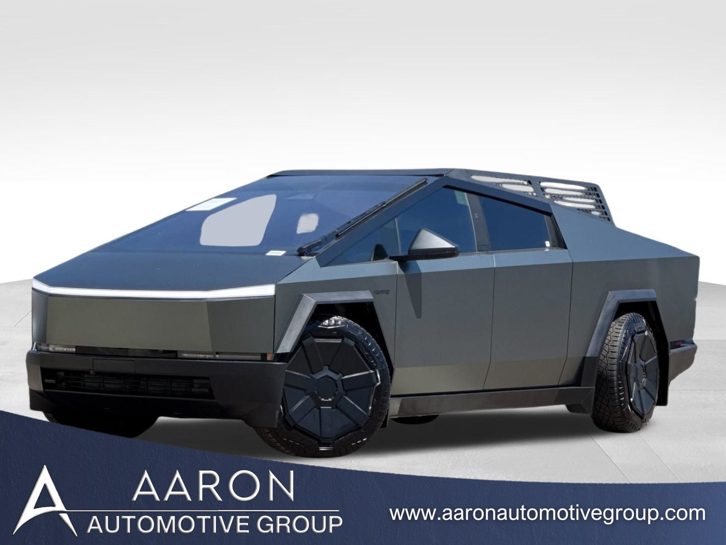 Silver 2024 Tesla Cybertruck Crew Cab AWD Pickup Truck All-Wheel Drive 1-Speed Automatic