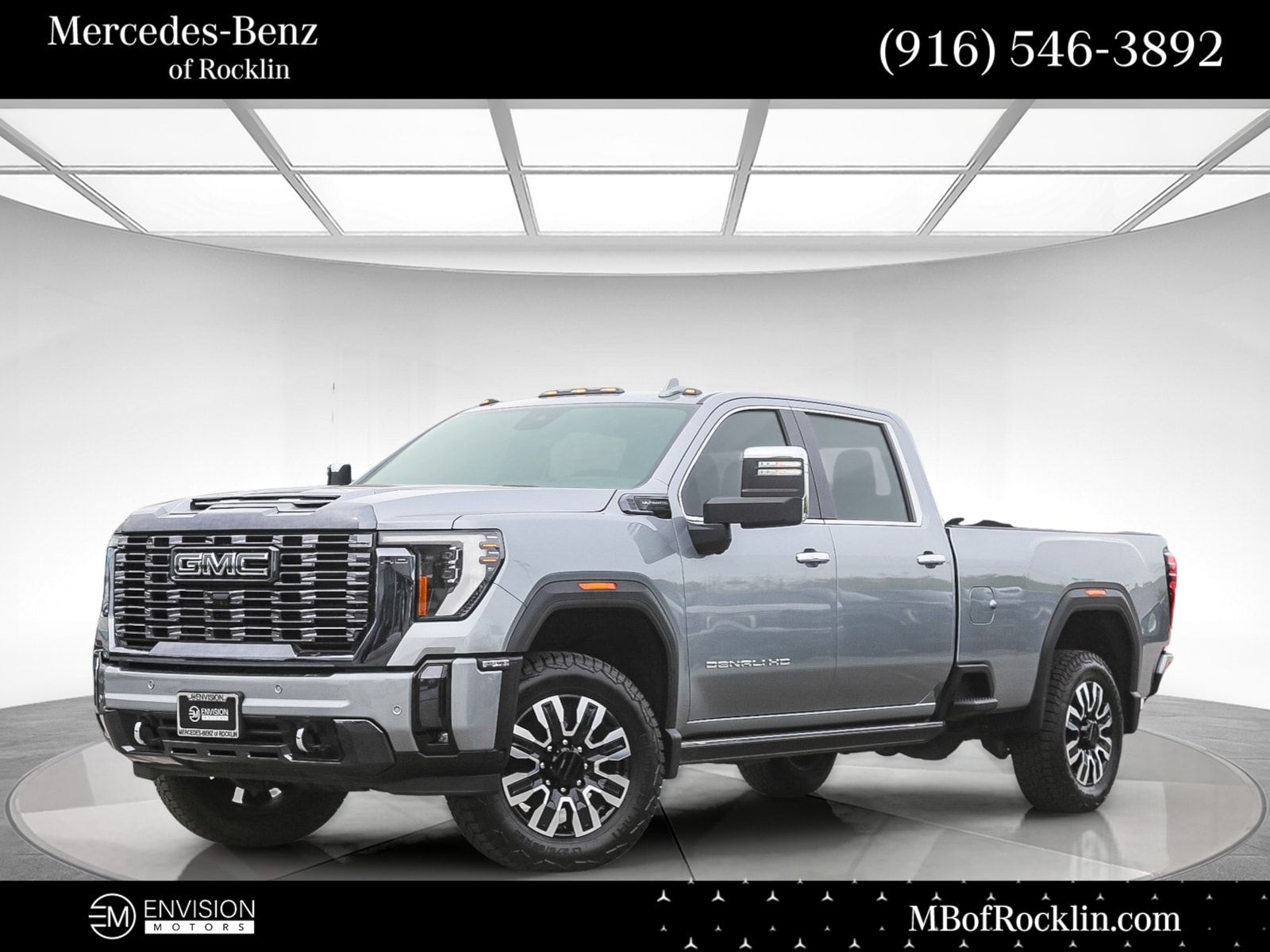 Sterling Metallic 2024 GMC Sierra 3500HD Denali Ultimate Crew Cab 4WD Pickup Truck Four-Wheel Drive Automatic