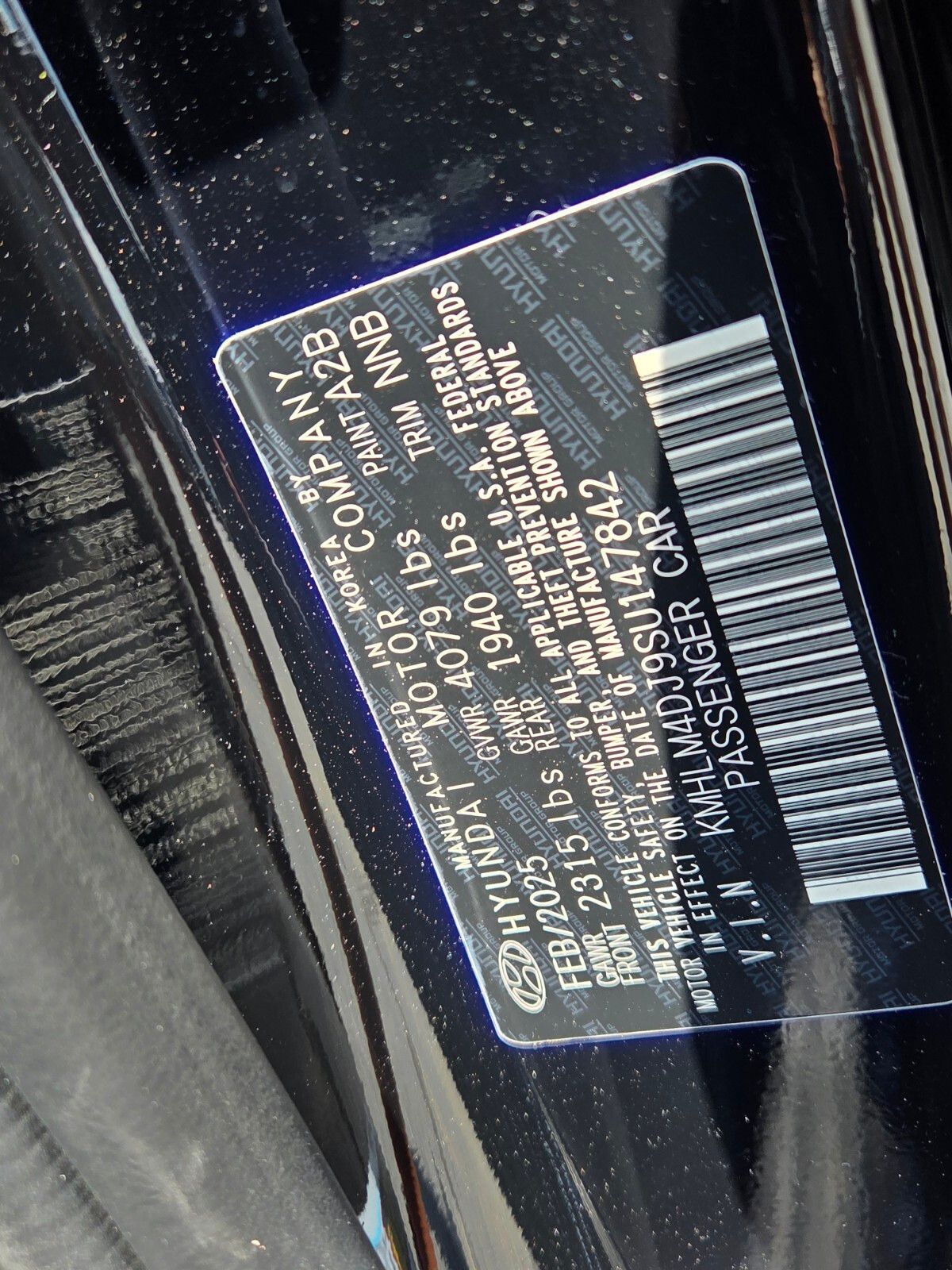 Used 2025 Black Hyundai SEL Sport image 18