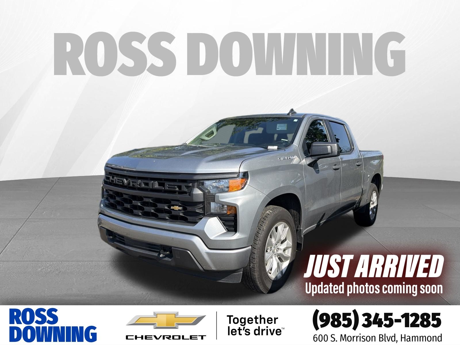 Sterling Gray Metallic 2024 Chevrolet Silverado 1500 Pickup Truck 4X2 8-Speed Automatic