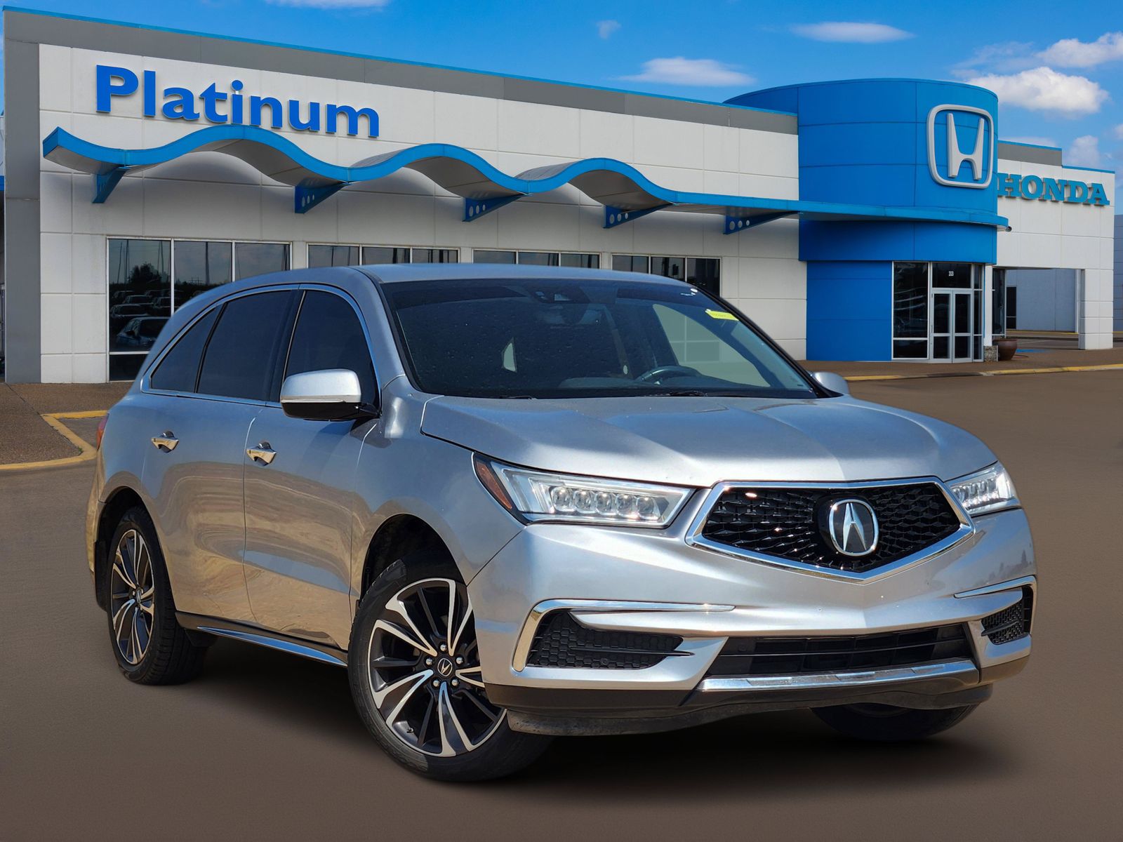 Silver 2020 Acura MDX SUV / Crossover Front-Wheel Drive 9-Speed Automatic