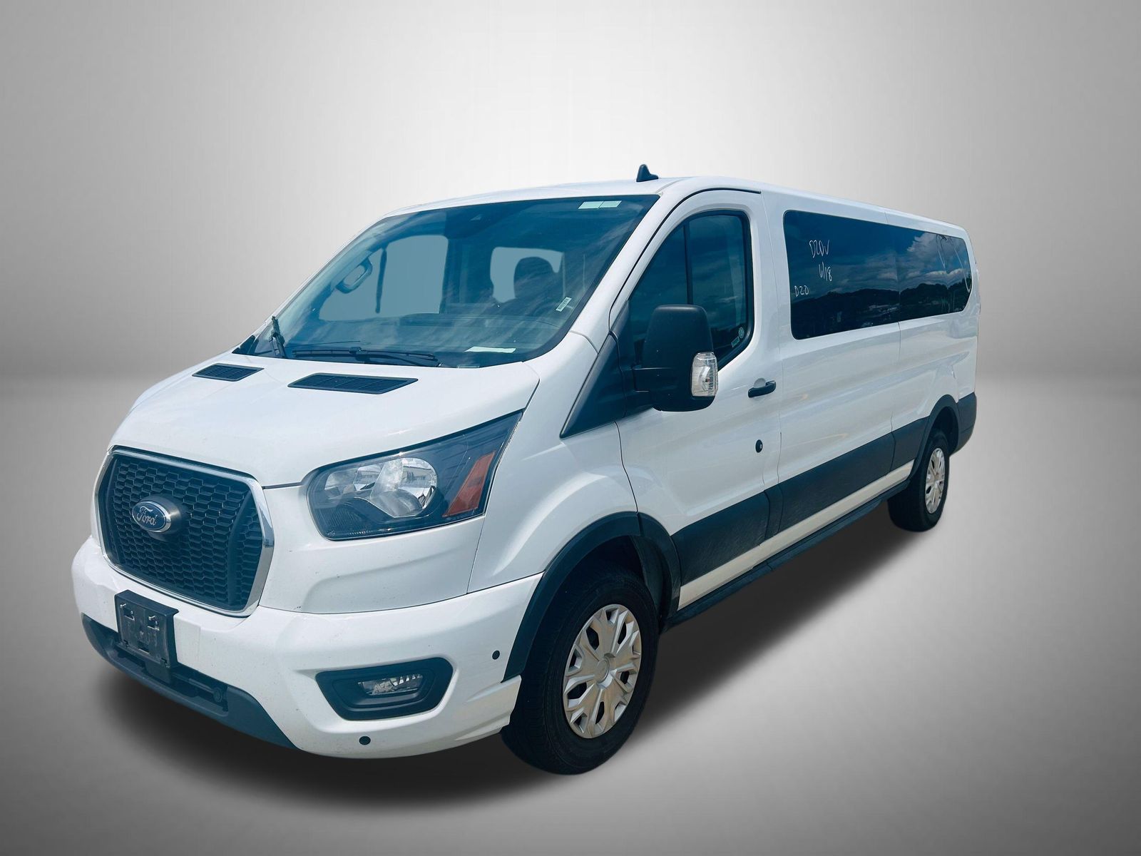 Oxford White 2025 Ford Transit Passenger Van Rear-Wheel Drive 