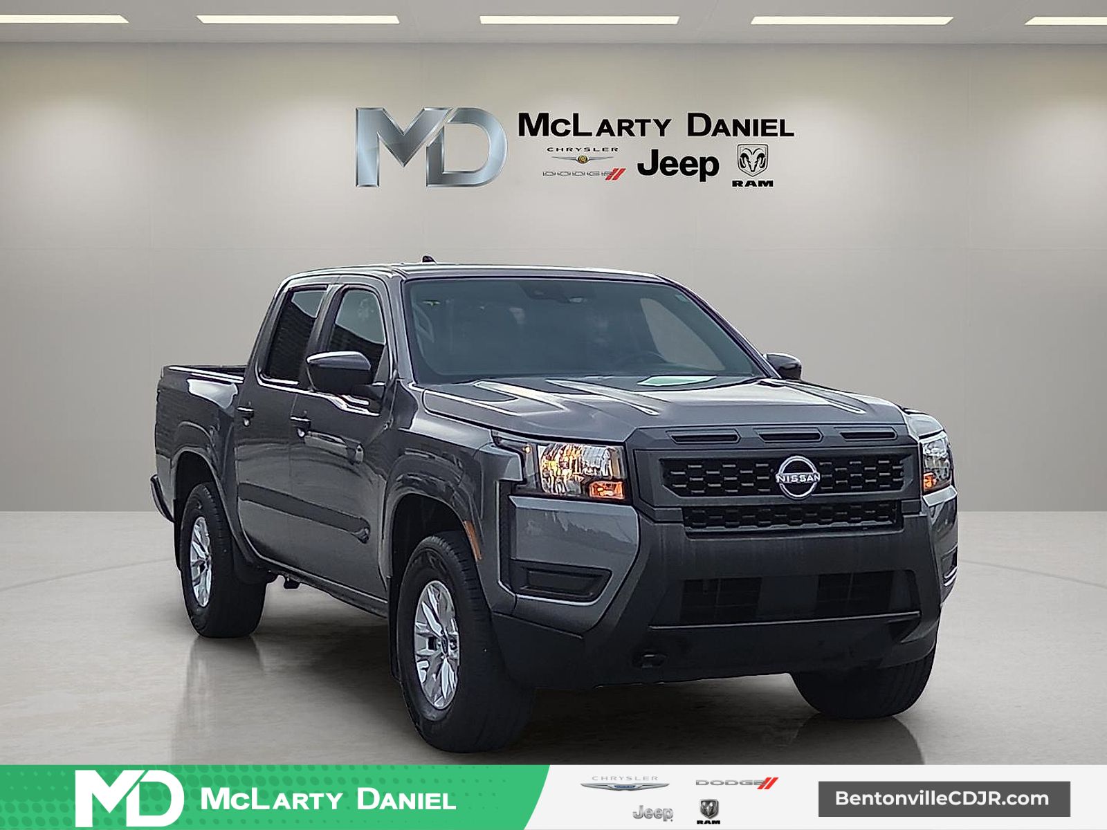 Gray (Gun Metallic) 2025 Nissan Frontier Pickup Truck Four-Wheel Drive 9-Speed Automatic Overdrive