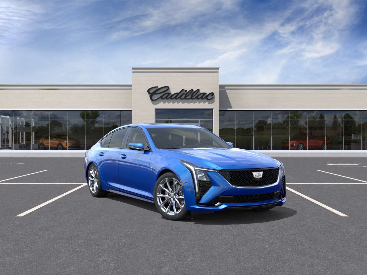 Blue 2026 Cadillac CT5 Sedan All-Wheel Drive Automatic