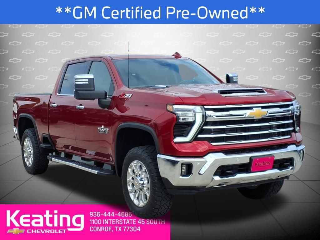 Radiant Red Tintcoat 2025 Chevrolet Silverado 2500HD LTZ Crew Cab 4WD Pickup Truck Four-Wheel Drive Automatic