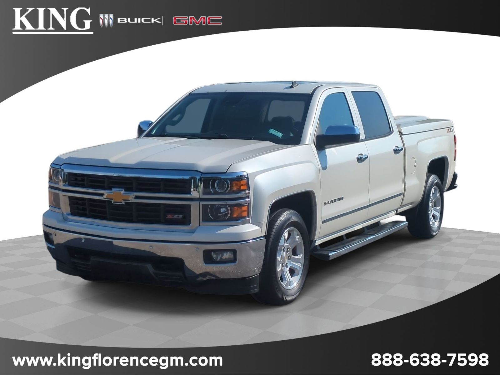 White Diamond Clearcoat 2014 Chevrolet Silverado 1500 LTZ Crew Cab RWD Pickup Truck 4X2 6-Speed Automatic Overdrive