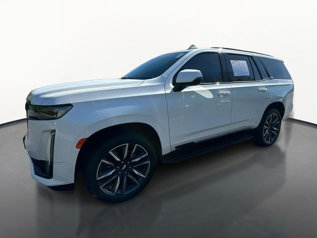 Crystal White Tricoat 2023 Cadillac Escalade SUV / Crossover Four-Wheel Drive Automatic