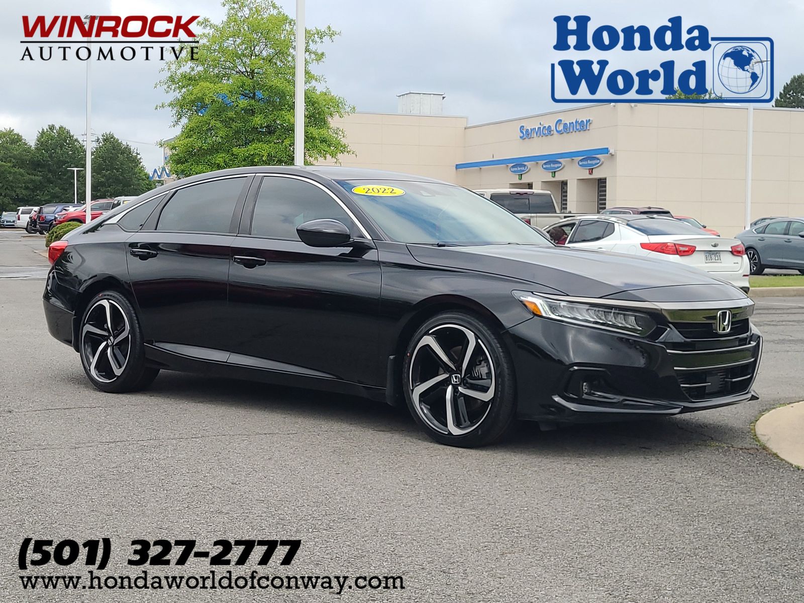Crystal Black Pearl 2022 Honda Accord Sport FWD Sedan Front-Wheel Drive Continuously Variable Transmission