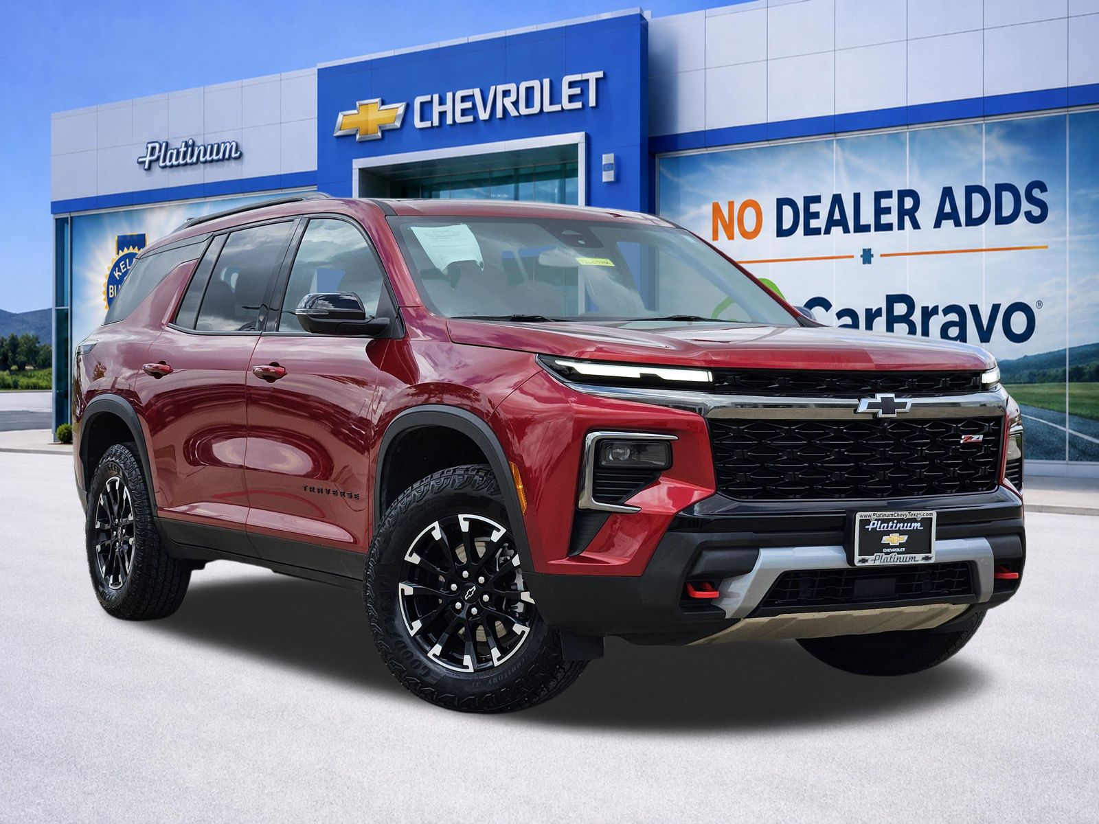 Radiant Red Tintcoat 2024 Chevrolet Traverse Z71 AWD SUV / Crossover Four-Wheel Drive 8-Speed Automatic