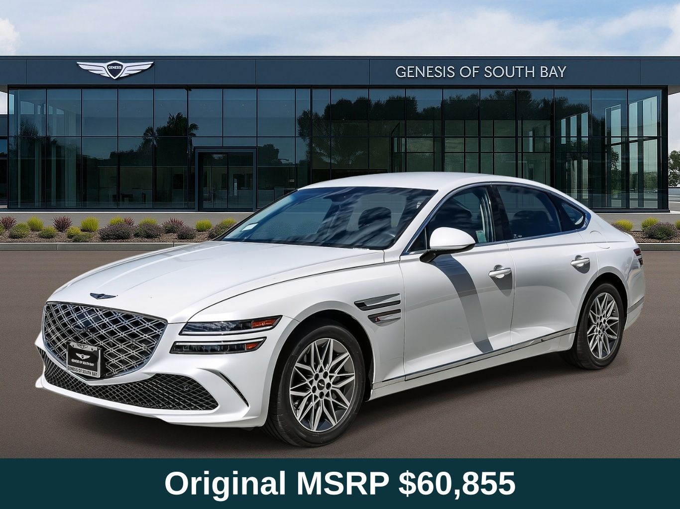 Uyuni White 2026 Genesis G80 Sedan All-Wheel Drive 8-Speed Automatic