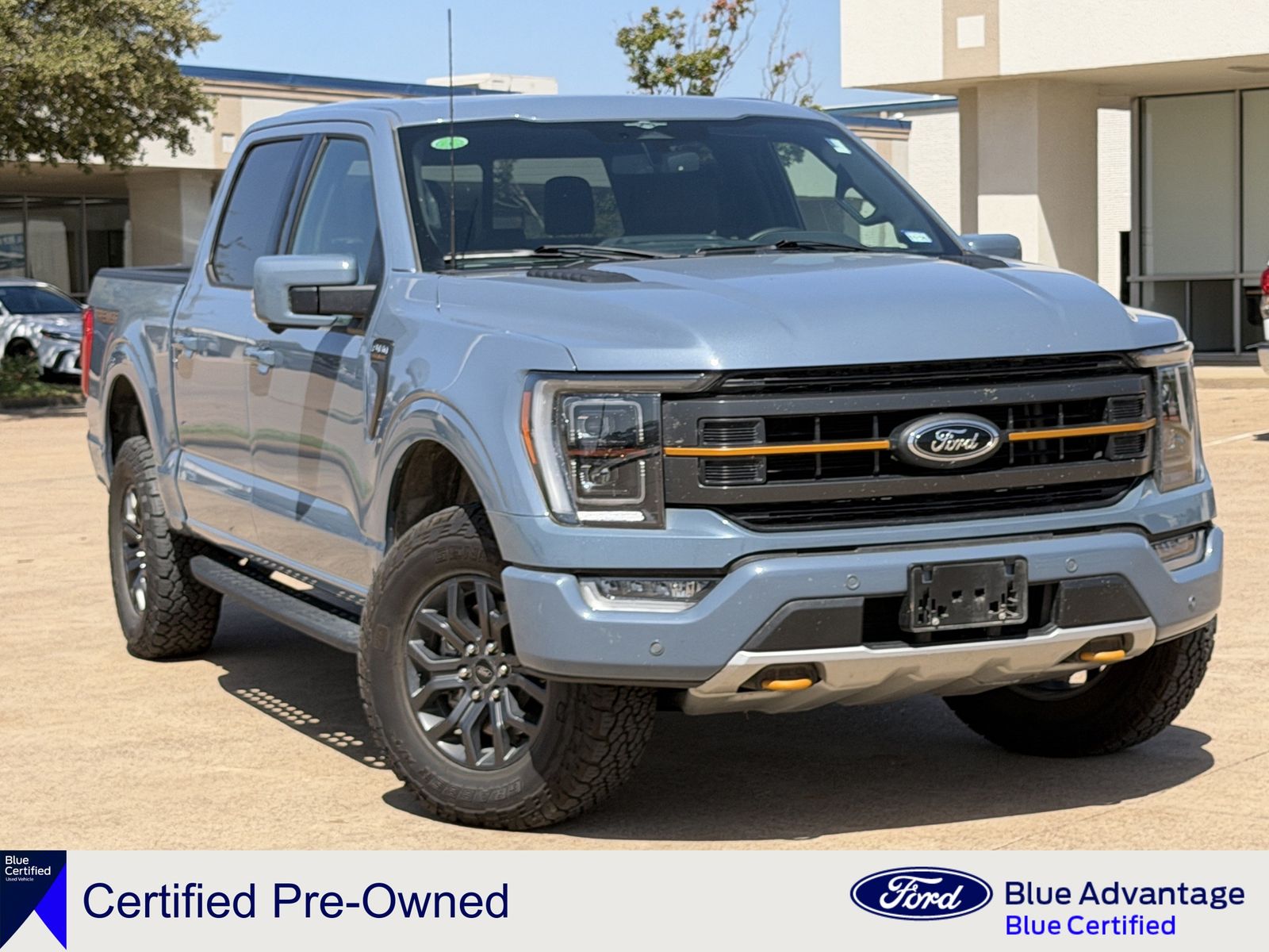 Blue (Azure Gray Metallic) 2023 Ford F-150 Pickup Truck Four-Wheel Drive Automatic